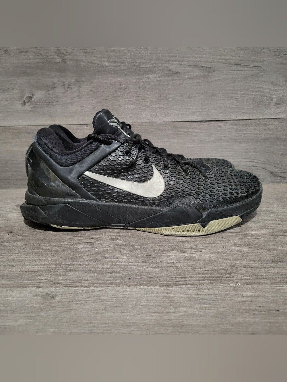 NIKE Zoom Kobe VII System TB Mens 11.5 Black/Metallic 517359-005 Team Black